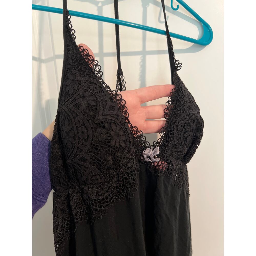 Victoria’s Secret Black Lace Chemise Nightie – Size Medium - Picture 2 of 6